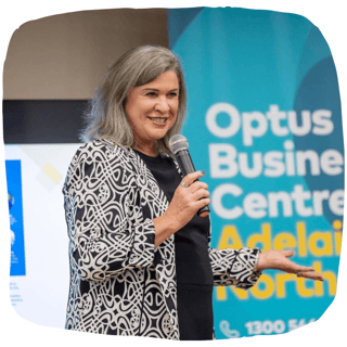 Hessel Group CEO's Tanya Cole speaking at the Switch Start Scale Event